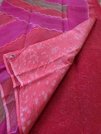 Pure Cotton Kota Block  - White 2