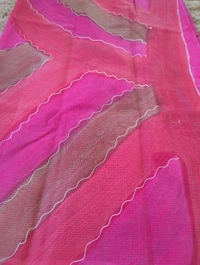 Pure Cotton Kota Block  - White 4