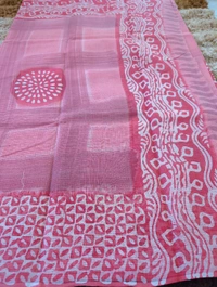 Pure Cotton Kota Block  - White 11