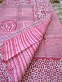 Pure Cotton Kota Block  - White 11
