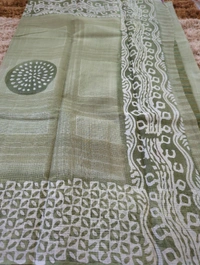 Pure Cotton Kota Block  - White 12