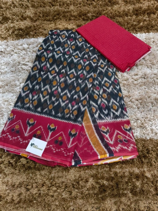 Pure Cotton Kota Block - Black 5
