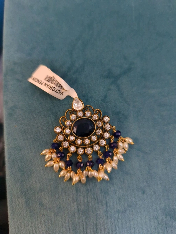 Victorian Pendant  - Vz, Navy Blue