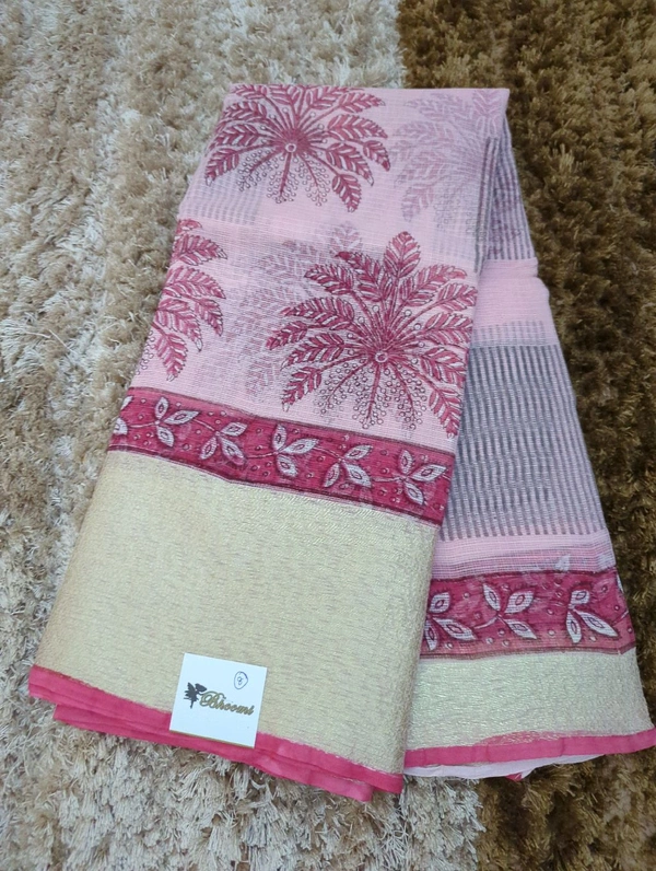 Pure Cotton Kota Block - Pink 8