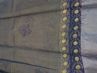 Pure Cotton Kota Block - Gold