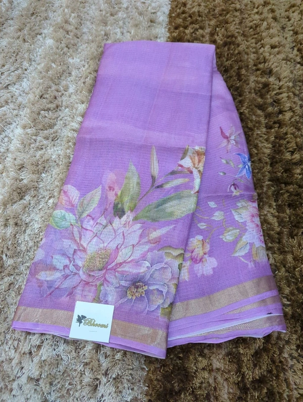 Pure Silk Kota Digital  - Wisteria
