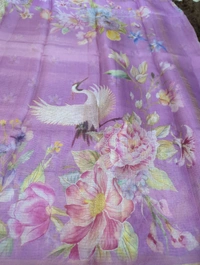 Pure Silk Kota Digital  - Wisteria