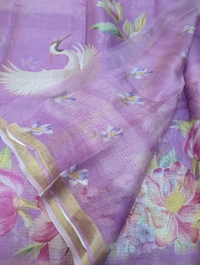 Pure Silk Kota Digital  - Wisteria