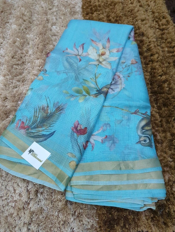 Pure Silk Kota Digital  - Neptune