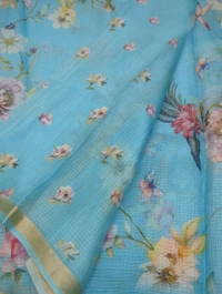 Pure Silk Kota Digital  - Neptune