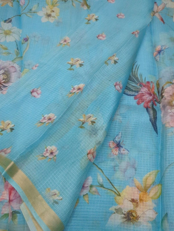 Pure Silk Kota Digital  - Neptune