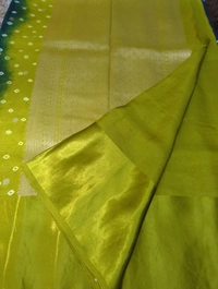 Pure Tusser RAW Mango  - blue
