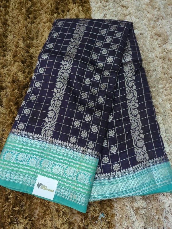 Raw Mango Checks - Navy Blue