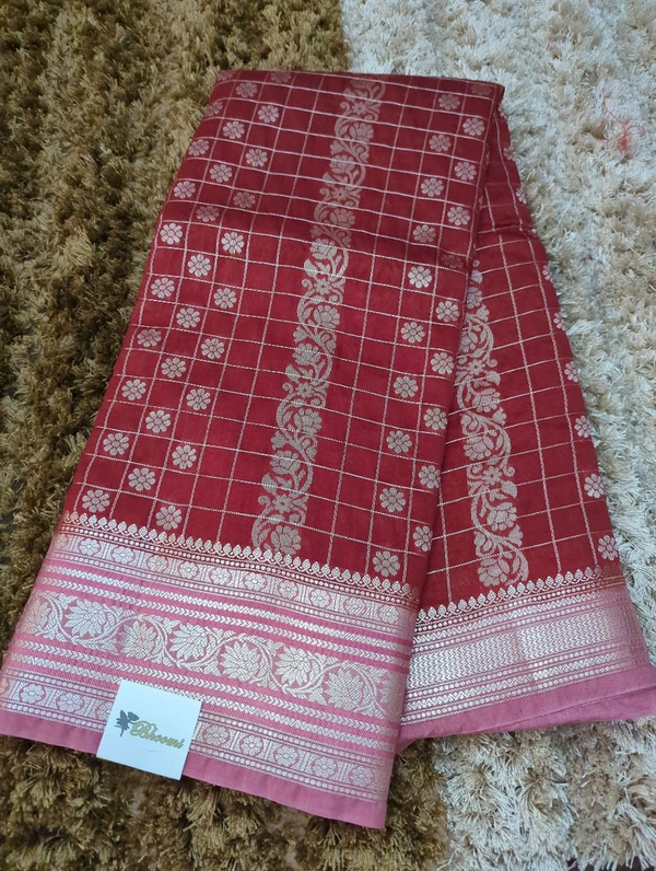 Raw Mango Checks - Maroon