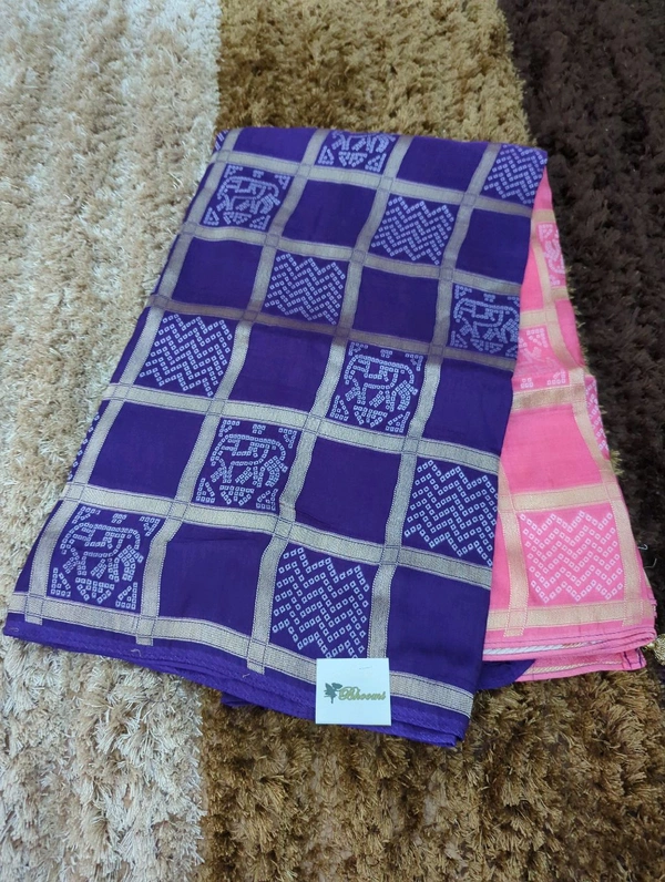 Dala Weaving Sares - Pigment Indigo and pink