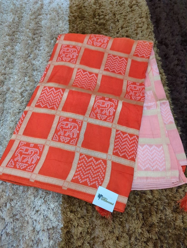 Dala Weaving Sares - orange