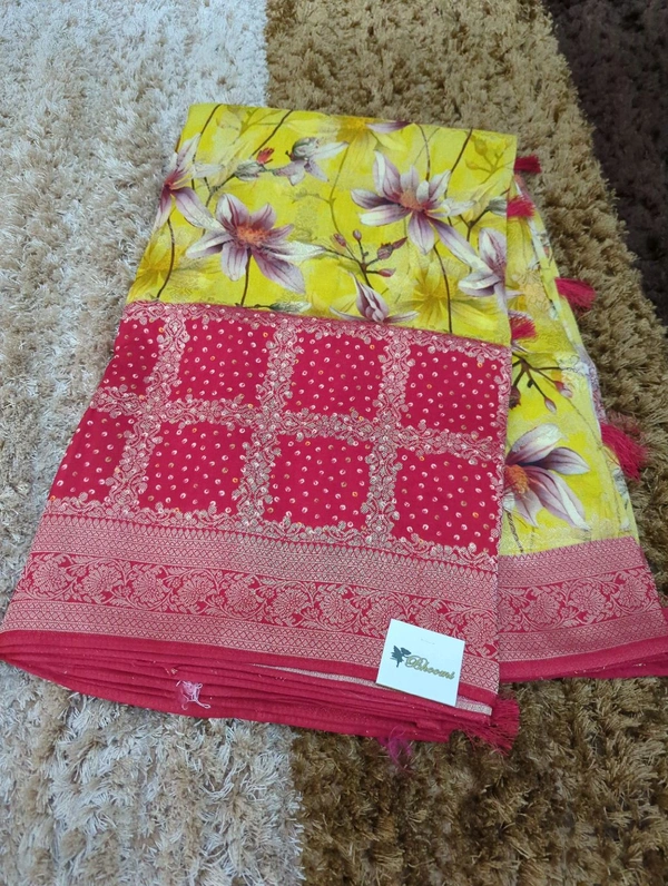 Dala Weaving Sares - Yellow