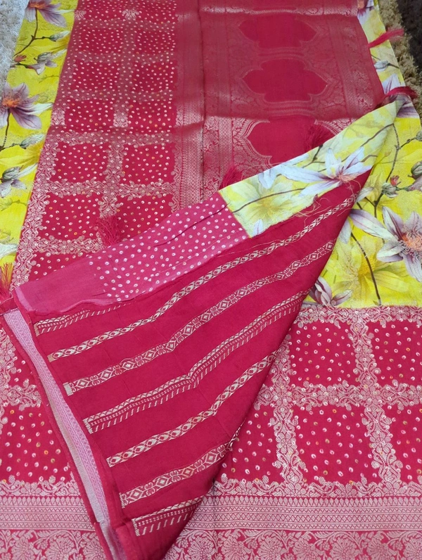 Dala Weaving Sares - Yellow