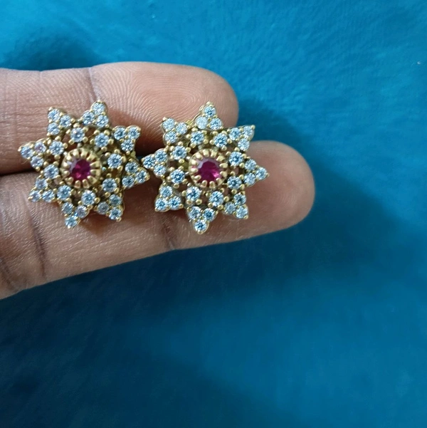 Victorian Studs - pink