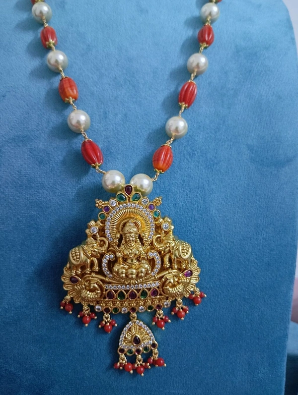 Real Coral With Hakshi Pendant  - HD, coral