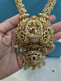 Gold Replica Laxmi Devi Neckset - Vz