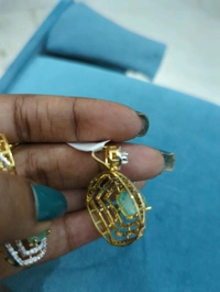 Diamond Copy Pendent With Eartoos - Vz, Snowy Mint