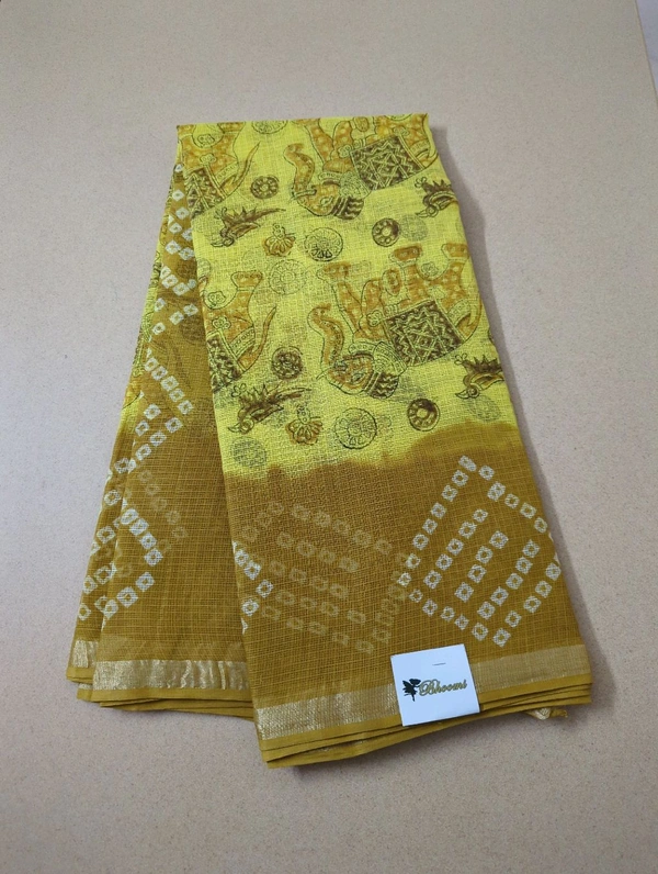 Pure Cotton Kota - Yellow