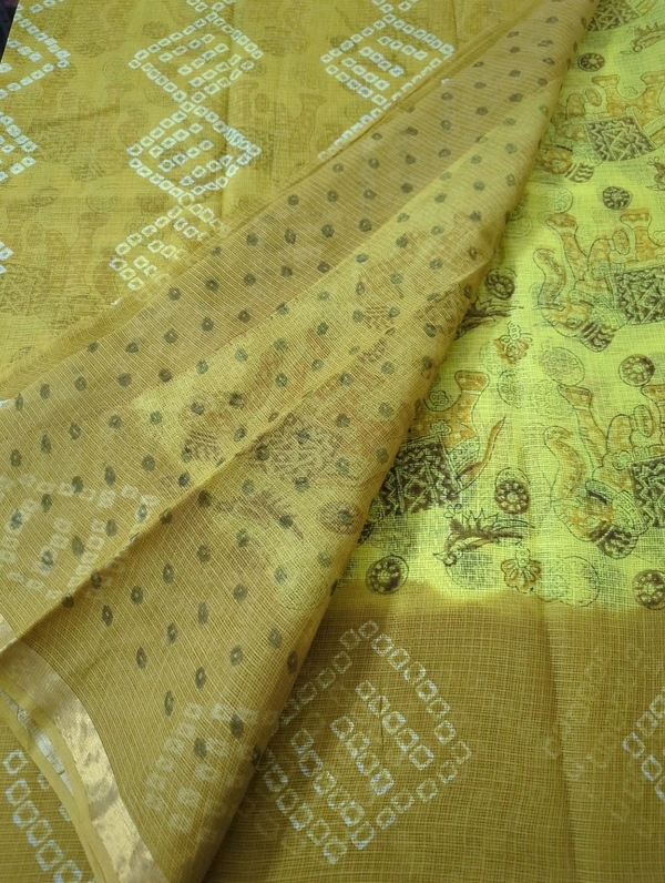 Pure Cotton Kota - Yellow