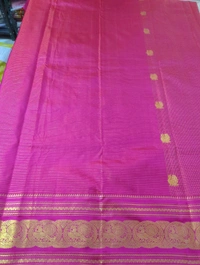 Pure Handloom Kanchi Aarani Pattu - pink