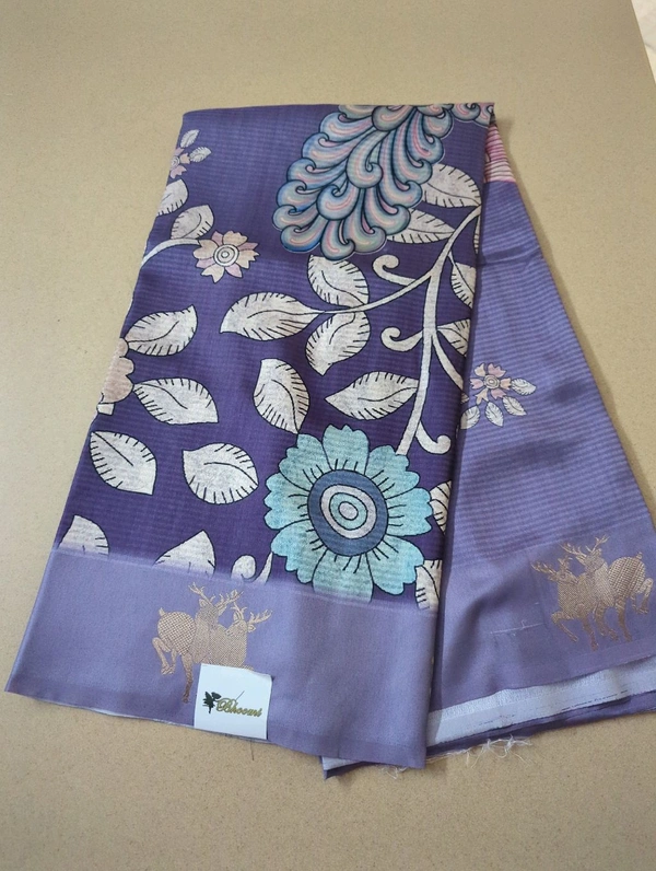 Soft Tusser Mushru - Electric Violet