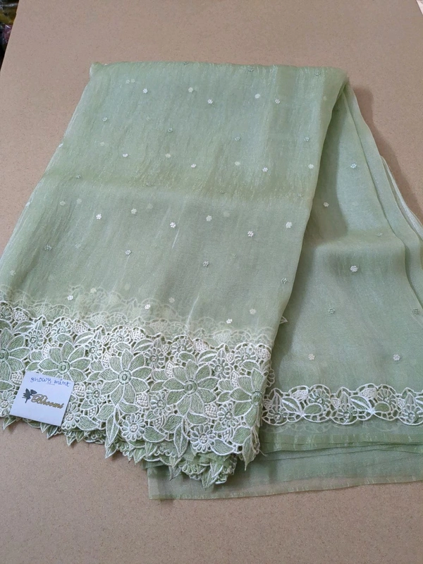 Soft Tissue Organza - Snowy Mint