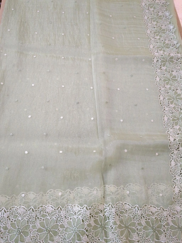 Soft Tissue Organza - Snowy Mint
