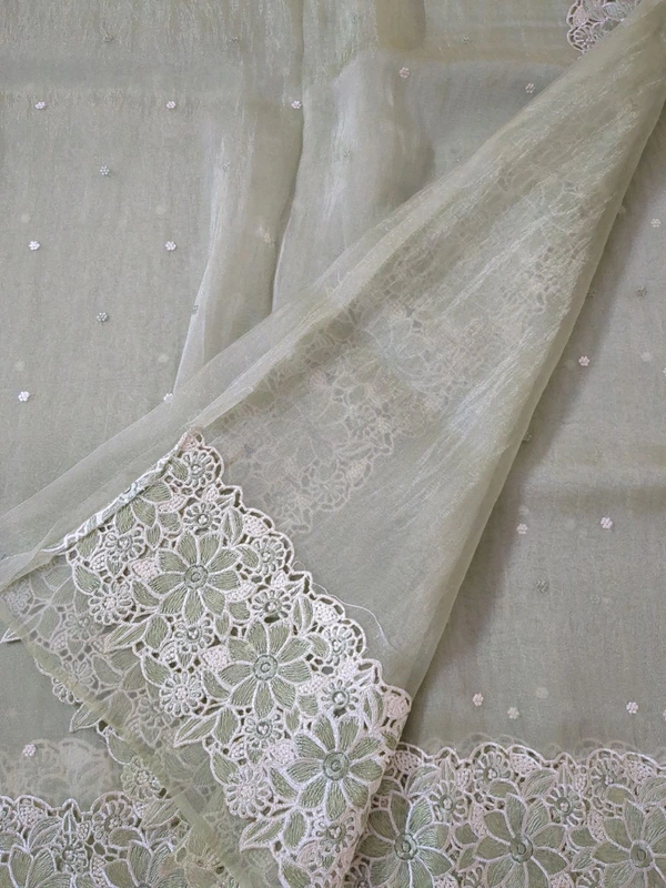 Soft Tissue Organza - Snowy Mint