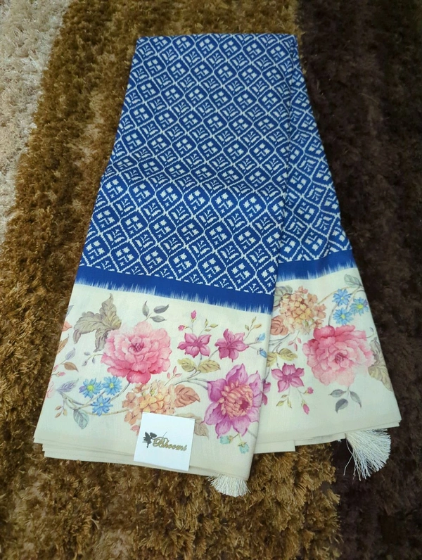 Soft Chiniya Printed - Navy Blue