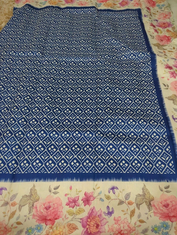 Soft Chiniya Printed - Navy Blue