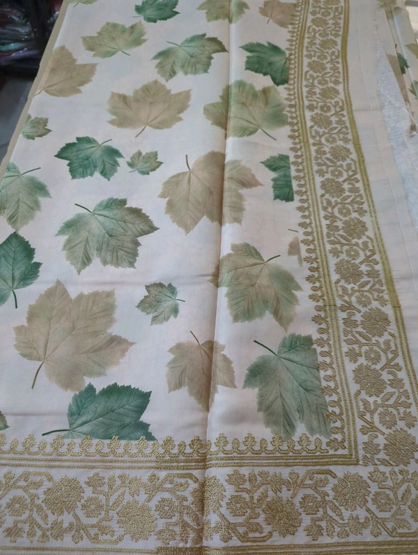Soft Tusser Designer  - Papaya Whip
