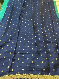 Pure Chinnon With Work - Blue
