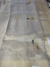 Tissue Brocade - dark green