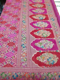 Pure Georgette Rang kart  - pink