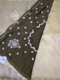 Pure Georgette Tissue With Muggamwork  - Amulet