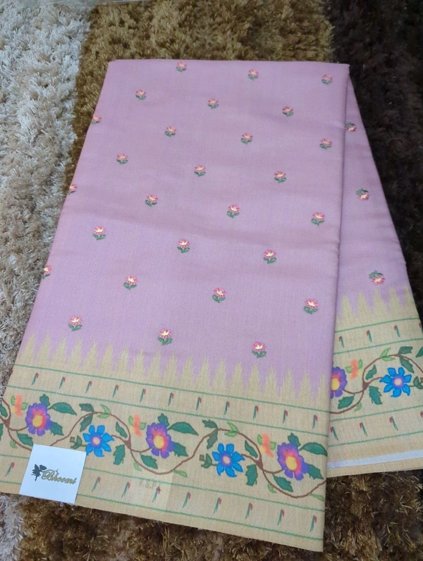 Soft Satin Tussar  - Lilac