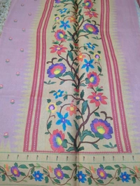 Soft Satin Tussar  - Lilac