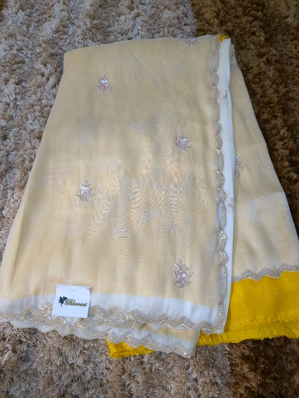 Pure Georgette Tissue  - Gold