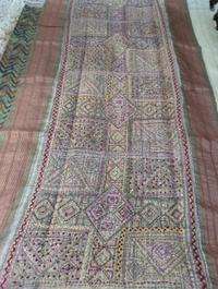 Tussar Handwork  - green
