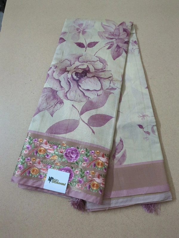 Soft Dupian With Embroidery  - Fuchsia Pink