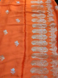 Pure Mushru Weaving  - orange