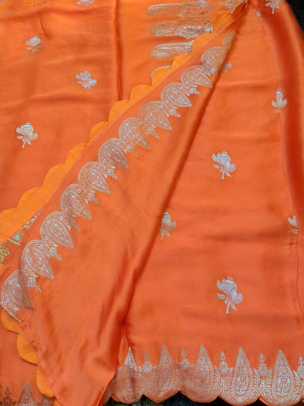 Pure Mushru Weaving  - orange