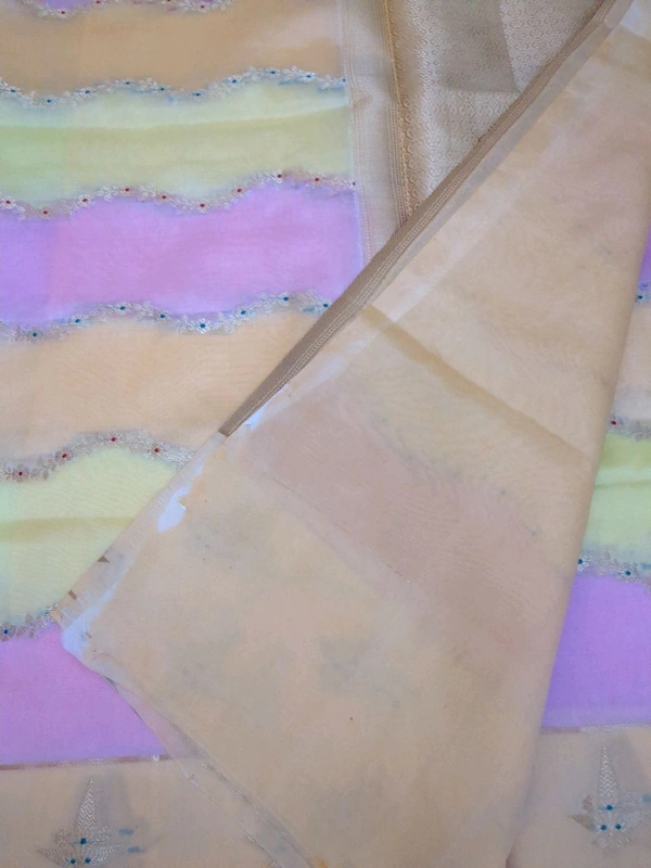 Georgette Organza  - Peach