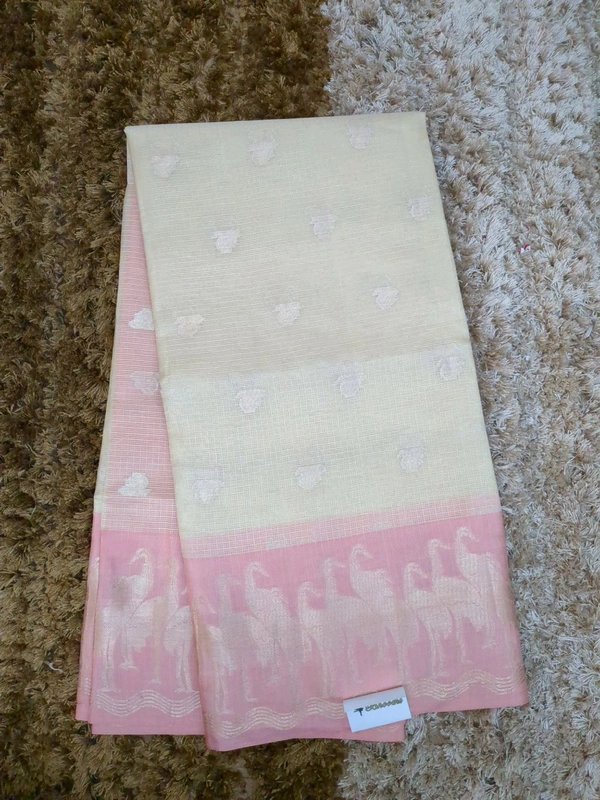 Silk Kota Weaving  - Bone