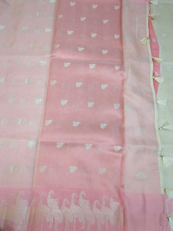 Silk Kota Weaving  - Bone